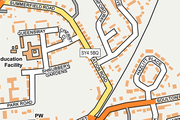 SY4 5BQ map - OS OpenMap – Local (Ordnance Survey)