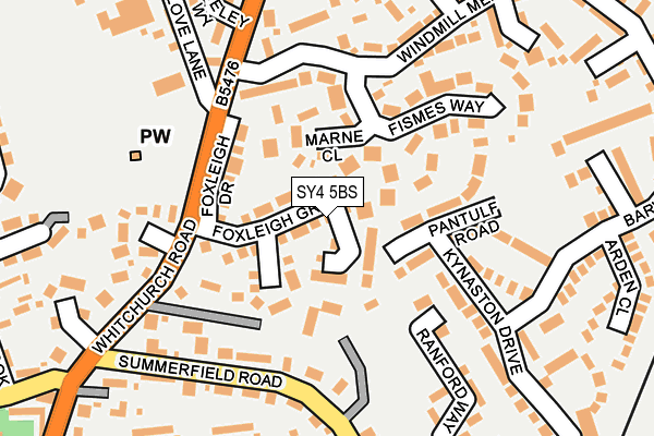 SY4 5BS map - OS OpenMap – Local (Ordnance Survey)