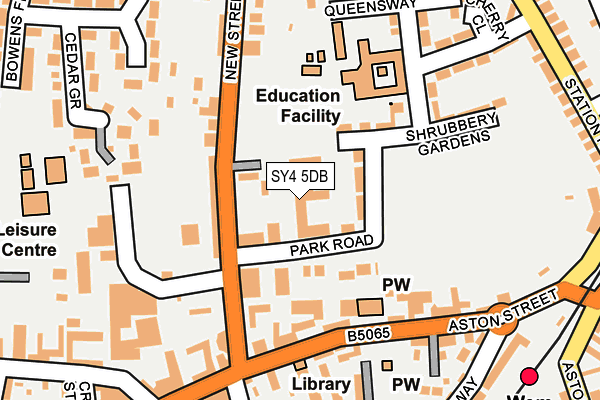 SY4 5DB map - OS OpenMap – Local (Ordnance Survey)