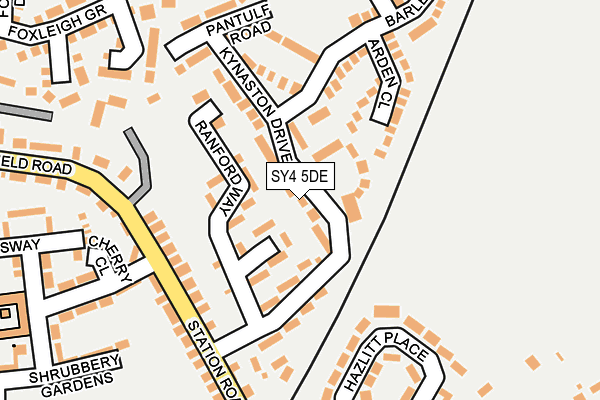 SY4 5DE map - OS OpenMap – Local (Ordnance Survey)