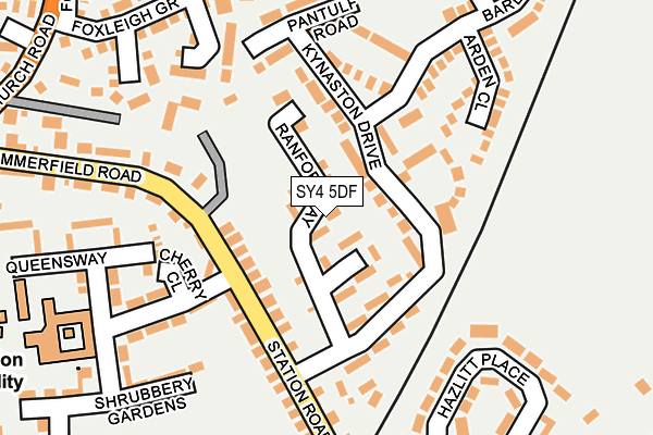 SY4 5DF map - OS OpenMap – Local (Ordnance Survey)