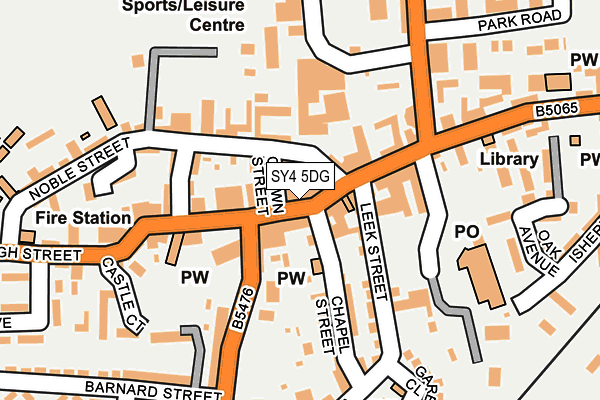 SY4 5DG map - OS OpenMap – Local (Ordnance Survey)