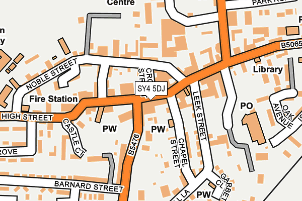 SY4 5DJ map - OS OpenMap – Local (Ordnance Survey)