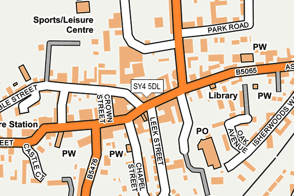 SY4 5DL map - OS OpenMap – Local (Ordnance Survey)