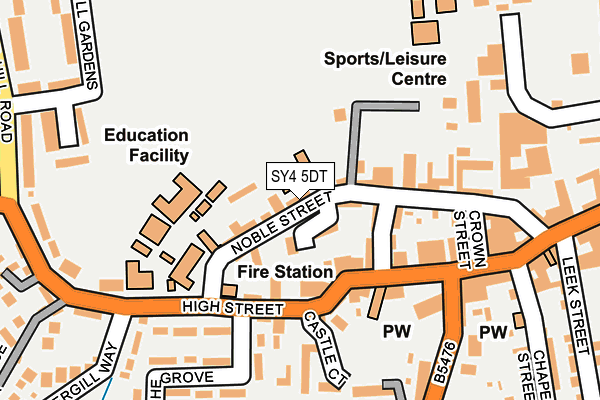 SY4 5DT map - OS OpenMap – Local (Ordnance Survey)