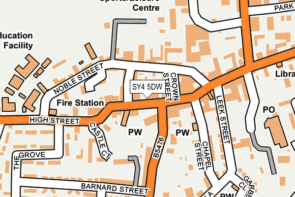 SY4 5DW map - OS OpenMap – Local (Ordnance Survey)