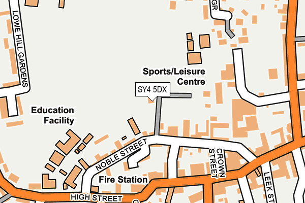 SY4 5DX map - OS OpenMap – Local (Ordnance Survey)