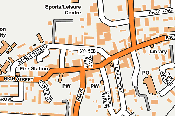 SY4 5EB map - OS OpenMap – Local (Ordnance Survey)