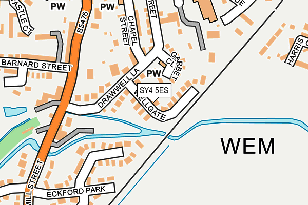 SY4 5ES map - OS OpenMap – Local (Ordnance Survey)