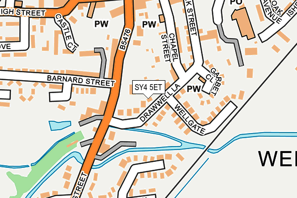 SY4 5ET map - OS OpenMap – Local (Ordnance Survey)