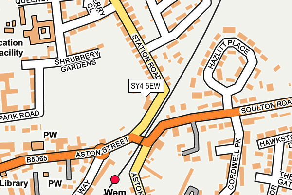 SY4 5EW map - OS OpenMap – Local (Ordnance Survey)