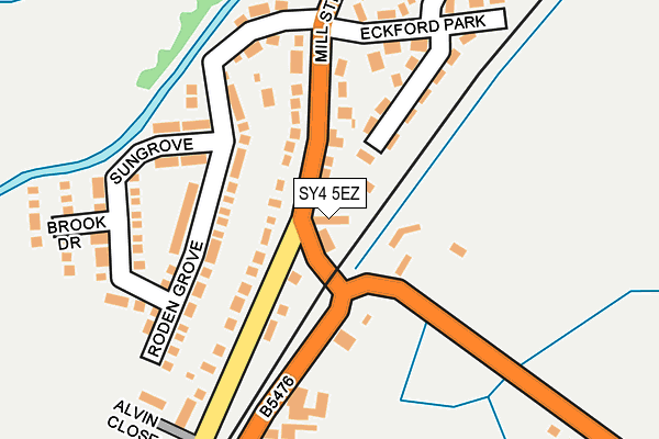 SY4 5EZ map - OS OpenMap – Local (Ordnance Survey)