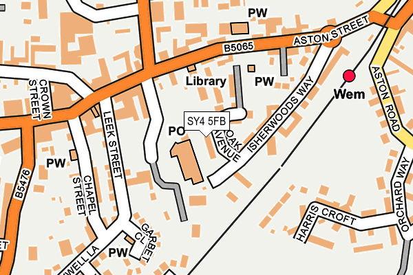 SY4 5FB map - OS OpenMap – Local (Ordnance Survey)