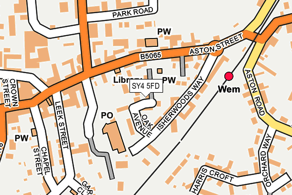 SY4 5FD map - OS OpenMap – Local (Ordnance Survey)