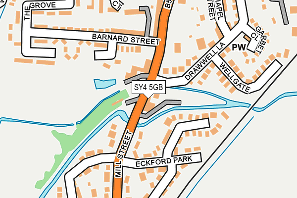 SY4 5GB map - OS OpenMap – Local (Ordnance Survey)