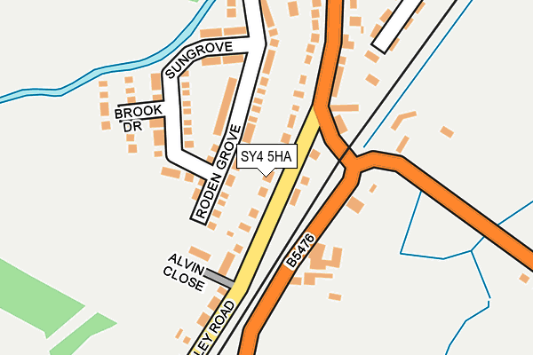 SY4 5HA map - OS OpenMap – Local (Ordnance Survey)