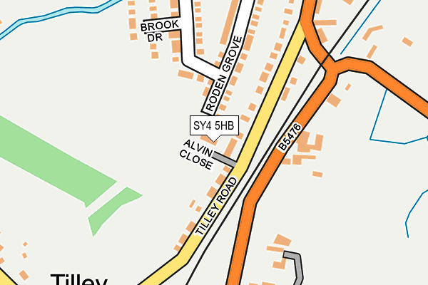 SY4 5HB map - OS OpenMap – Local (Ordnance Survey)