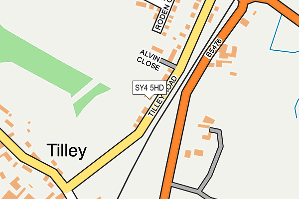 SY4 5HD map - OS OpenMap – Local (Ordnance Survey)