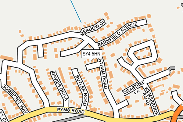 SY4 5HN map - OS OpenMap – Local (Ordnance Survey)