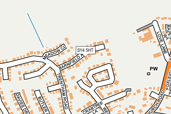 SY4 5HT map - OS OpenMap – Local (Ordnance Survey)