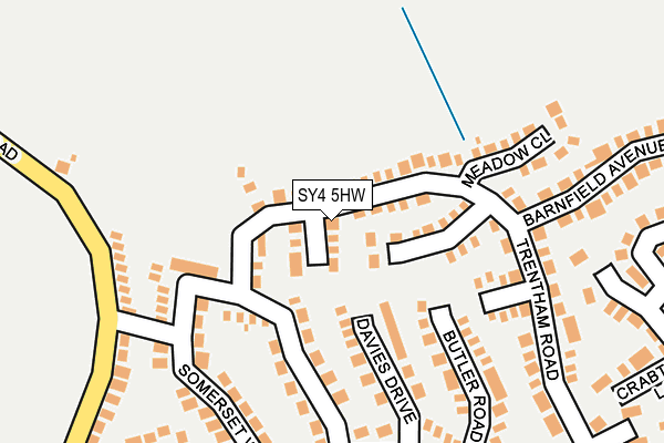 SY4 5HW map - OS OpenMap – Local (Ordnance Survey)