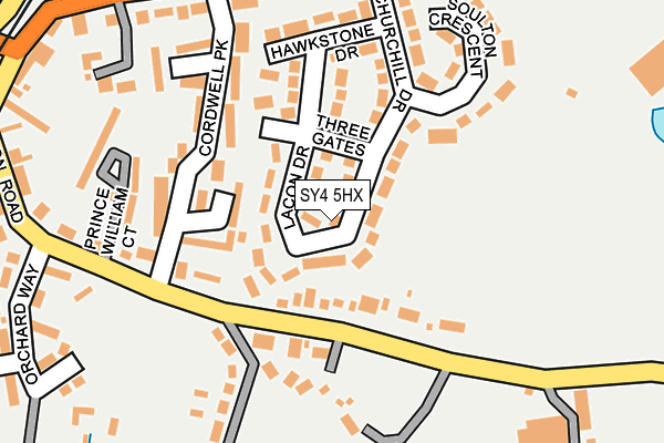 SY4 5HX map - OS OpenMap – Local (Ordnance Survey)