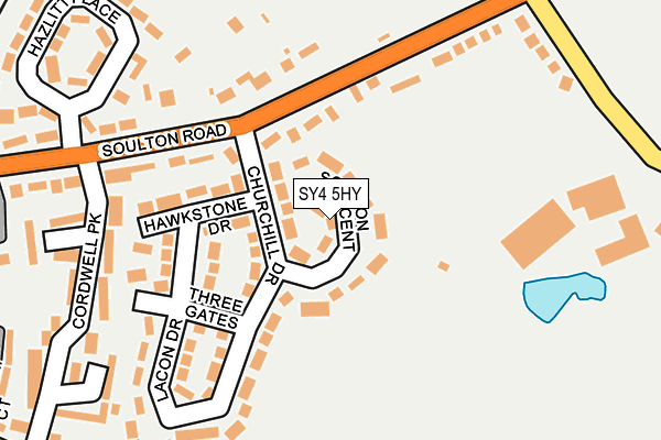 SY4 5HY map - OS OpenMap – Local (Ordnance Survey)