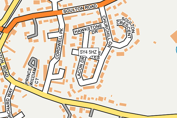 SY4 5HZ map - OS OpenMap – Local (Ordnance Survey)