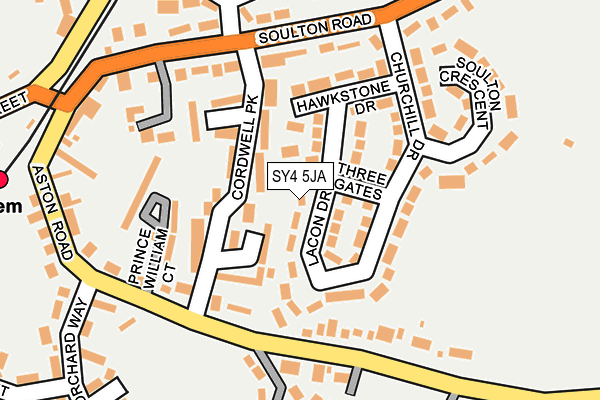 SY4 5JA map - OS OpenMap – Local (Ordnance Survey)