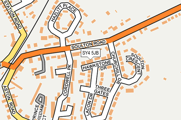 SY4 5JB map - OS OpenMap – Local (Ordnance Survey)