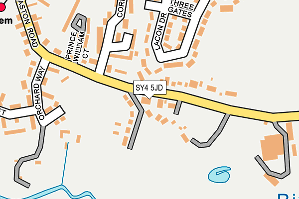 SY4 5JD map - OS OpenMap – Local (Ordnance Survey)