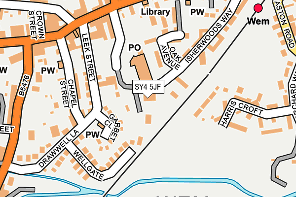 SY4 5JF map - OS OpenMap – Local (Ordnance Survey)