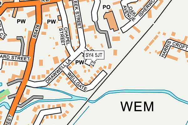 SY4 5JT map - OS OpenMap – Local (Ordnance Survey)