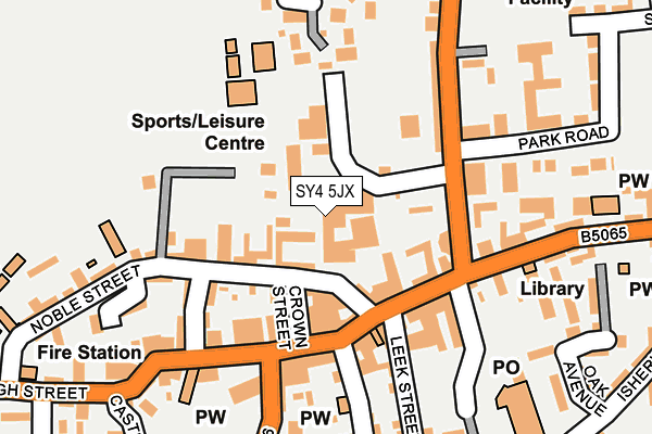 SY4 5JX map - OS OpenMap – Local (Ordnance Survey)