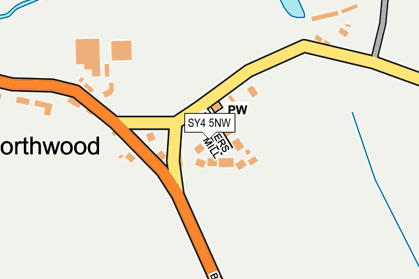 SY4 5NW map - OS OpenMap – Local (Ordnance Survey)