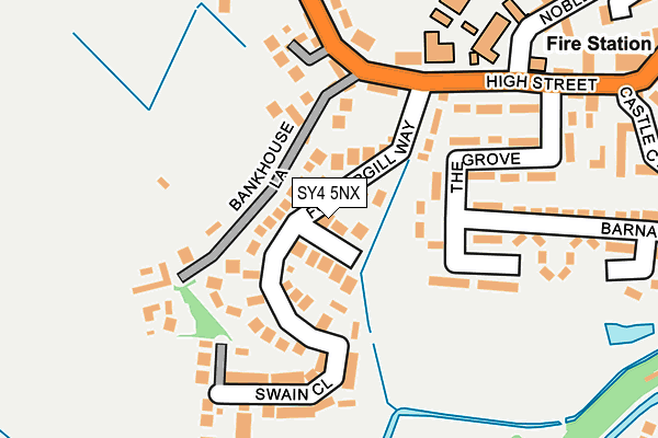 SY4 5NX map - OS OpenMap – Local (Ordnance Survey)