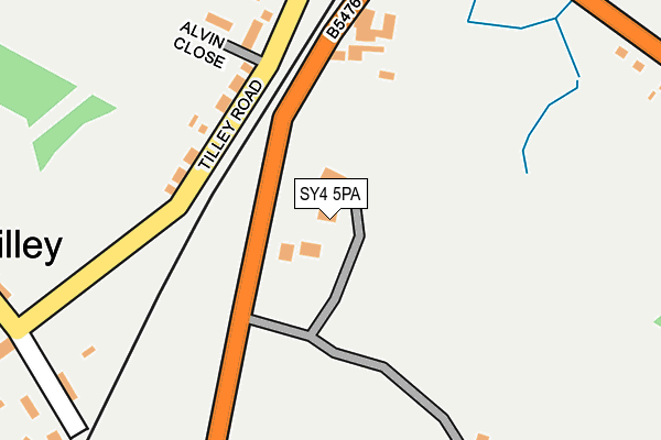 SY4 5PA map - OS OpenMap – Local (Ordnance Survey)