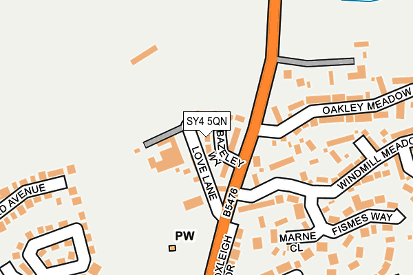 SY4 5QN map - OS OpenMap – Local (Ordnance Survey)