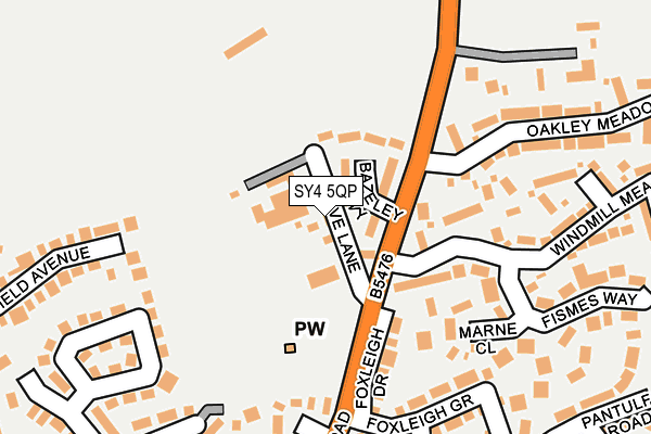 SY4 5QP map - OS OpenMap – Local (Ordnance Survey)