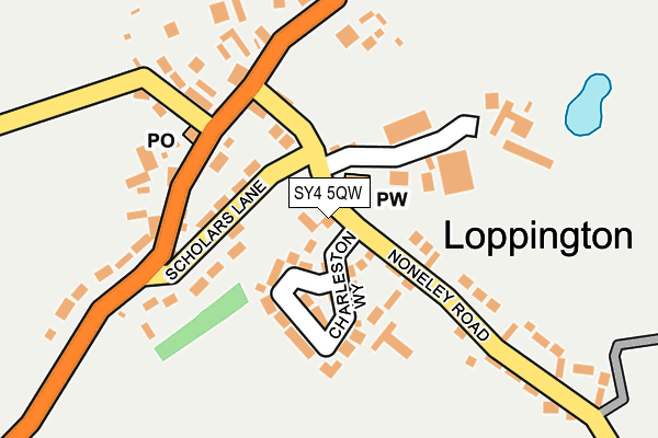 SY4 5QW map - OS OpenMap – Local (Ordnance Survey)