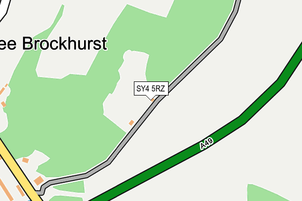 SY4 5RZ map - OS OpenMap – Local (Ordnance Survey)