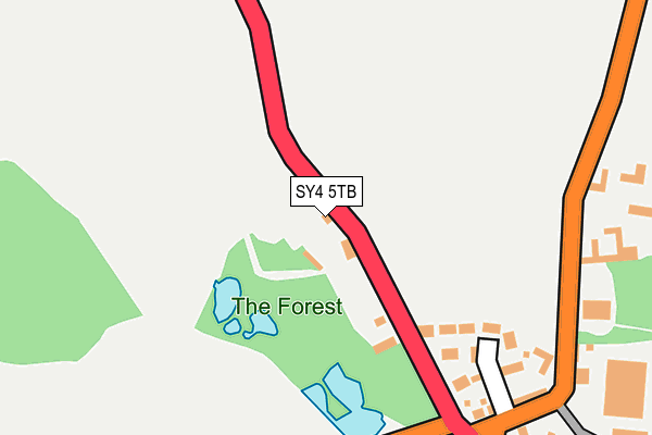 SY4 5TB map - OS OpenMap – Local (Ordnance Survey)