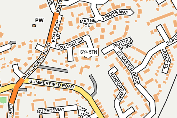 SY4 5TN map - OS OpenMap – Local (Ordnance Survey)