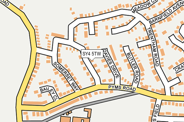 SY4 5TW map - OS OpenMap – Local (Ordnance Survey)