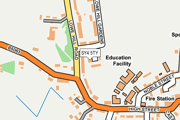 SY4 5TY map - OS OpenMap – Local (Ordnance Survey)