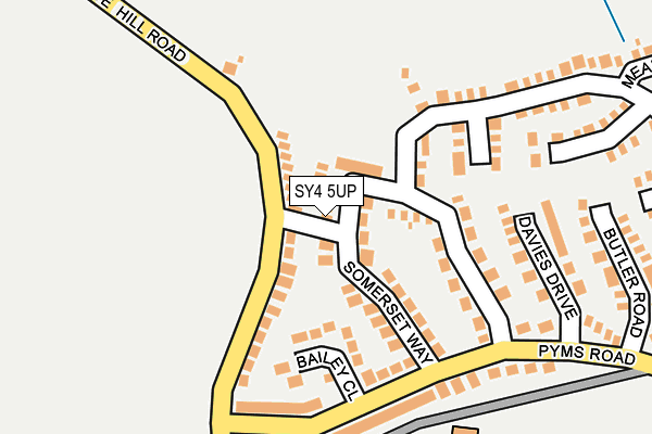 SY4 5UP map - OS OpenMap – Local (Ordnance Survey)