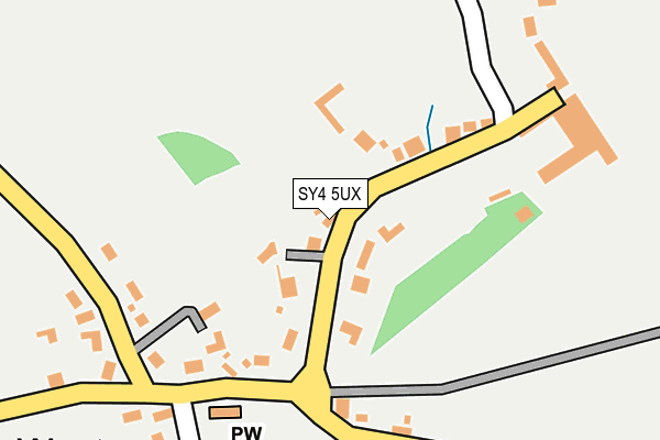 SY4 5UX map - OS OpenMap – Local (Ordnance Survey)