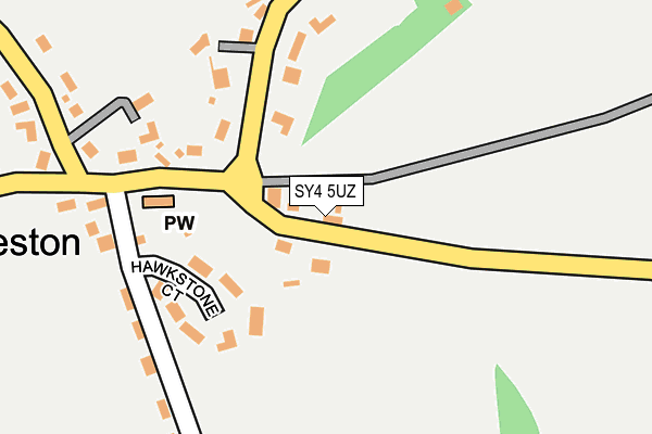 SY4 5UZ map - OS OpenMap – Local (Ordnance Survey)