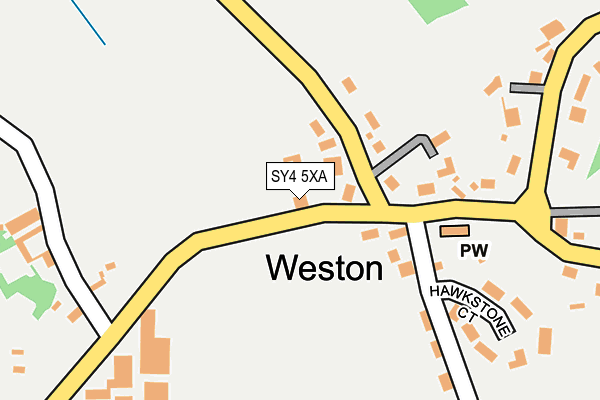 SY4 5XA map - OS OpenMap – Local (Ordnance Survey)