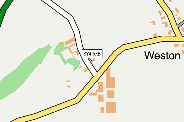 SY4 5XB map - OS OpenMap – Local (Ordnance Survey)